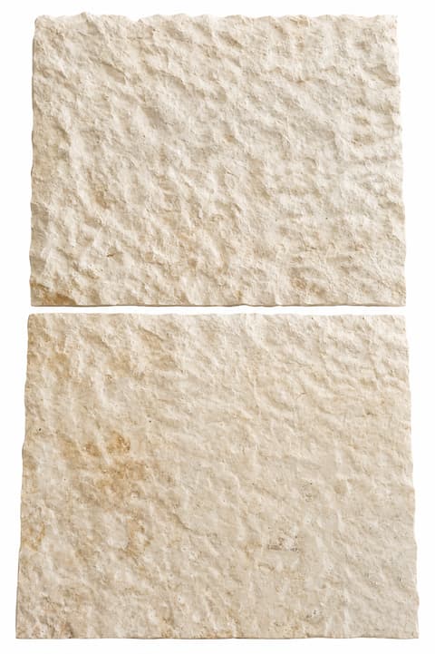 Chiseled Sunny Minya limestone, white selection