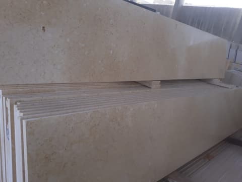 Galala cream marble slab, polished