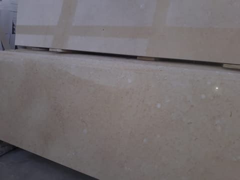 Galala marble slab edge, polished finish