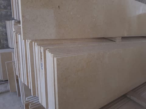 Galala cream marble slabs, polished