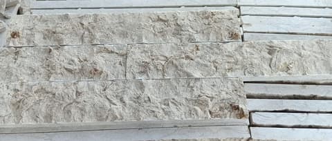Sinai Pearl split-face wall cladding strips, 20 mm
